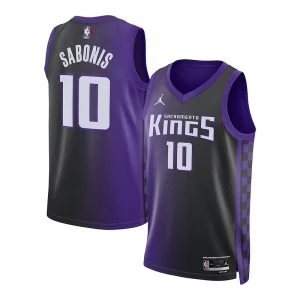 Unique Domantas Sabonis Sacramento Kings Jordan Brand Unisex Swingman Jersey Statement Edition Purple