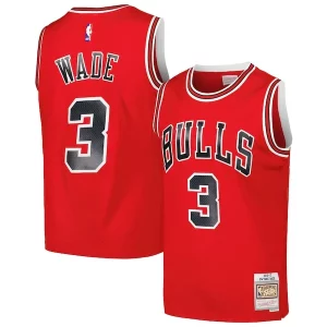 Gorgeous Dwyane Wade Chicago Bulls 2016/17 Hardwood Classics Swingman Jersey Red