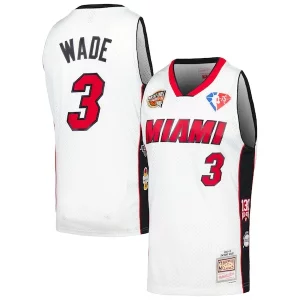 Gorgeous Dwyane Wade Miami Heat Unisex Hall of Fame Class of 2023 Throwback Swingman Jersey White