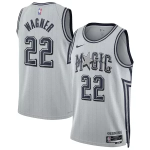 Gorgeous Franz Wagner Orlando Magic Nike Unisex 2024/25 Swingman Player Jersey City Edition Silver