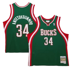 Gorgeous Giannis Antetokounmpo Milwaukee Bucks 2013/14 Hardwood Classics Swingman Jersey Hunter Green