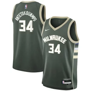Gorgeous Giannis Antetokounmpo Milwaukee Bucks Nike Youth Swingman Jersey Icon Edition Hunter Green