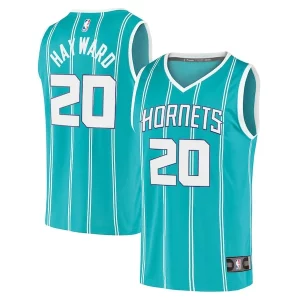 Gorgeous Gordon Hayward Charlotte Hornets 2020/21 Fast Break Replica Player Jersey Teal Icon Edition