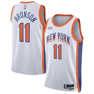 Gorgeous Jalen Brunson New York Knicks Nike Unisex 2024/25 Swingman Player Jersey City Edition White