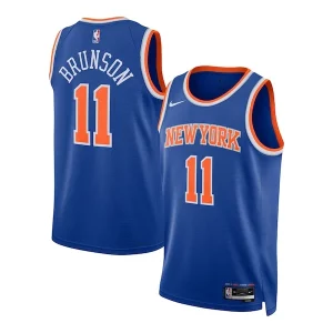 Gorgeous Jalen Brunson New York Knicks Nike Unisex Swingman Jersey Icon Edition Blue