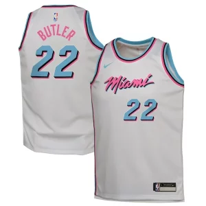 Gorgeous Jimmy Butler Miami Heat Nike Youth 2024/25 Swingman Player Jersey City Edition White