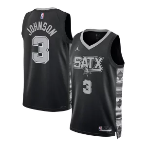 Amazing Keldon Johnson San Antonio Spurs Jordan Brand Unisex Swingman Jersey Statement Edition Black