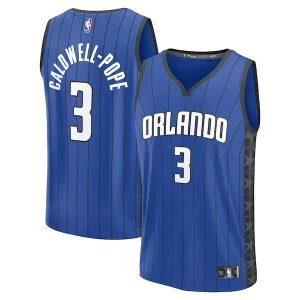 Gorgeous Kentavious Caldwell Pope Orlando Magic Fast Break Replica Player Jersey Statement Edition Blue