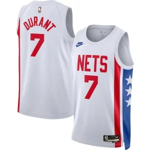 Gorgeous Kevin Durant Brooklyn Nets Nike Swingman Jersey Classic Edition White