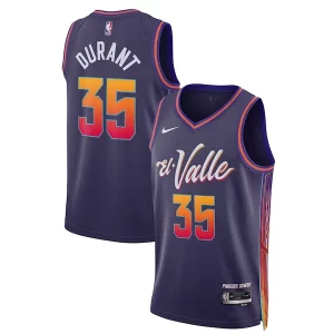 Gorgeous Kevin Durant Phoenix Suns Nike Unisex 2023/24 Swingman Jersey Purple City Edition