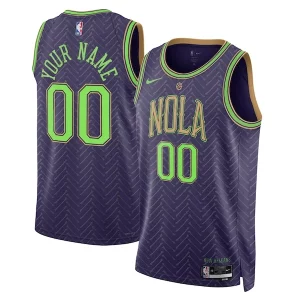 Gorgeous New Orleans Pelicans Nike Unisex 2024/25 Custom Swingman Jersey City Edition Purple