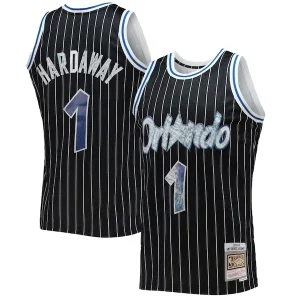 Gorgeous Penny Hardaway Orlando Magic 1996/97 Hardwood Classics NBA 75th Anniversary Diamond Swingman Jersey Black