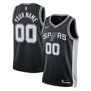 Gorgeous San Antonio Spurs Nike Unisex Swingman Custom Jersey Black Icon Edition