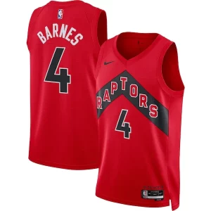 Gorgeous Scottie Barnes Toronto Raptors Nike Unisex Swingman Jersey Icon Edition Red
