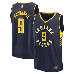 Chic T.J. McConnell Indiana Pacers Fast Break Replica Player Jersey Icon Edition Navy