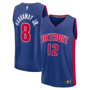 Premium Tim Hardaway Jr. Detroit Pistons Fast Break Replica Player Jersey Icon Edition Blue