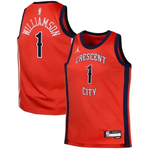 Chic Zion Williamson New Orleans Pelicans Jordan Brand Swingman Jersey Statement Red