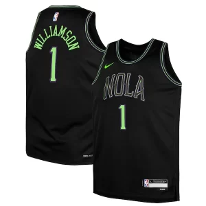 Gorgeous Zion Williamson New Orleans Pelicans Nike Youth Swingman Replica Jersey City Edition Black