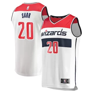 Fantastic Alexandre Sarr Washington Wizards Youth Fast Break Replica Player Jersey Association Edition White