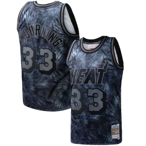 Impressive Alonzo Mourning Miami Heat Hardwood Classics 1996/97 Tie Dye Swingman Jersey Black