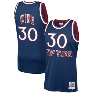 Impressive Bernard King New York Knicks 1982/83 Hardwood Classics Swingman Jersey Navy