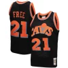 Impressive Cleveland Cavaliers 1984 85 Hardwood Classics World B. Free Reload 3.0 Swingman Jersey Black