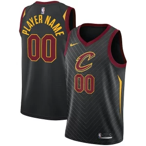 Impressive Cleveland Cavaliers Nike Swingman Custom Jersey Black Statement Edition