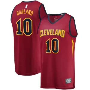 Impressive Darius Garland Cleveland Cavaliers Youth Replica Fast Break Jersey Wine Icon Edition