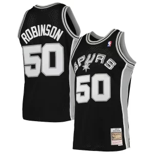 Impressive David Robinson San Antonio Spurs 1991/92 Hardwood Classics Swingman Jersey Black
