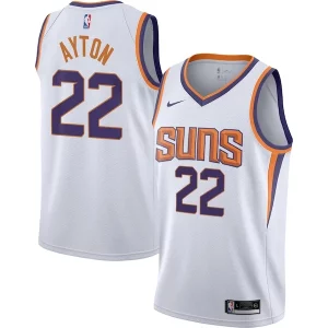 Impressive Deandre Ayton Phoenix Suns Nike Youth Swingman Jersey Association Edition White/Purple