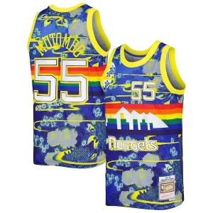 Impressive Dikembe Mutombo Denver Nuggets Hardwood Classics Lunar New Year Swingman Jersey Blue
