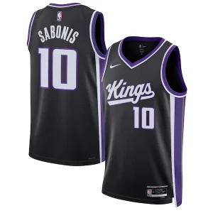 Impressive Domantas Sabonis Sacramento Kings Nike Unisex Swingman Jersey Icon Edition Black