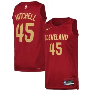 Impressive Donovan Mitchell Cleveland Cavaliers Nike Swingman Player Jersey Icon Edition Wine