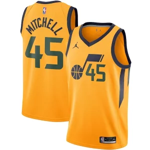 Impressive Donovan Mitchell Utah Jazz Jordan Brand 2020/21 Swingman Jersey Statement Edition Gold