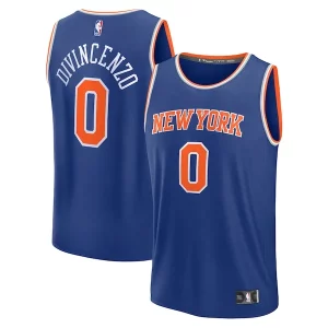 Impressive Donte DiVincenzo New York Knicks Fast Break Replica Player Jersey Icon Edition Royal