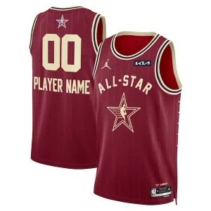 Cool Jordan Brand Unisex 2024 NBA All Star Game Swingman Custom Jersey Crimson