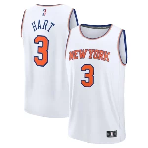 Impressive Josh Hart New York Knicks Fast Break Replica Player Jersey Association Edition White
