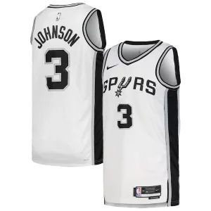 Impressive Keldon Johnson San Antonio Spurs Nike Unisex Swingman Jersey Association Edition White/Black