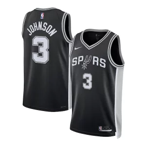 Impressive Keldon Johnson San Antonio Spurs Nike Unisex Swingman Jersey Icon Edition Black/White