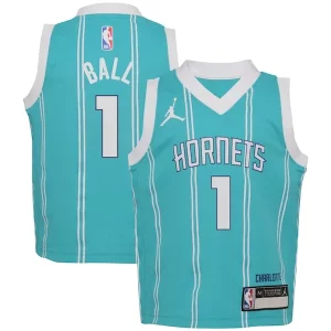 Impressive LaMelo Ball Charlotte Hornets Jordan Brand Preschool Swingman Player Jersey Icon Edition Teal