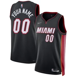 Impressive Miami Heat Nike 2021/22 Diamond Swingman Custom Jersey Icon Edition Black