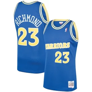 Impressive Mitch Richmond Golden State Warriors 1990/91 Hardwood Classics Swingman Jersey Royal