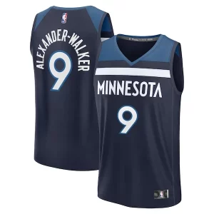 Impressive Nickeil Alexander Walker Minnesota Timberwolves Fast Break Replica Player Jersey Icon Edition Navy