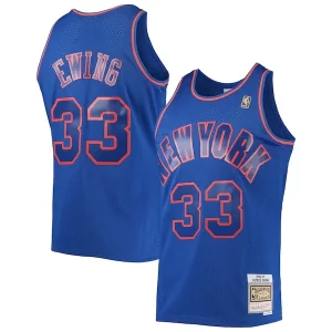 Impressive Patrick Ewing New York Knicks 1996/97 Hardwood Classics Swingman Jersey Blue