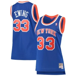Impressive Patrick Ewing New York Knicks Women's 1991/92 Hardwood Classics Swingman Jersey Blue