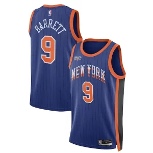 Impressive RJ Barrett New York Knicks Nike Unisex 2023/24 Swingman Jersey Blue City Edition