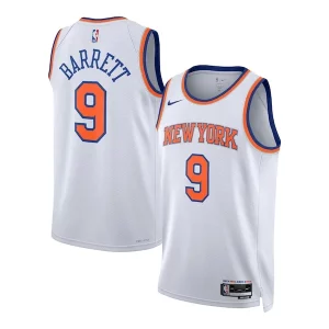 Impressive RJ Barrett New York Knicks Nike Unisex Swingman Jersey Association Edition White