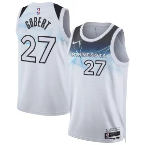 Impressive Rudy Gobert Minnesota Timberwolves Nike Unisex 2024/25 Swingman Player Jersey City Edition White