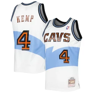 Impressive Shawn Kemp Cleveland Cavaliers Hardwood Classics Swingman Jersey White