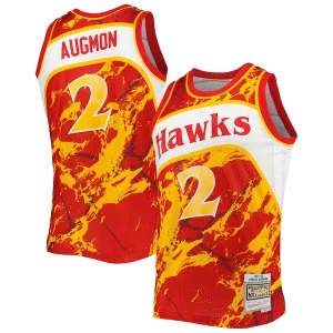 Impressive Stacey Augmon Atlanta Hawks 1991/92 Hardwood Classics Marble Swingman Jersey Red